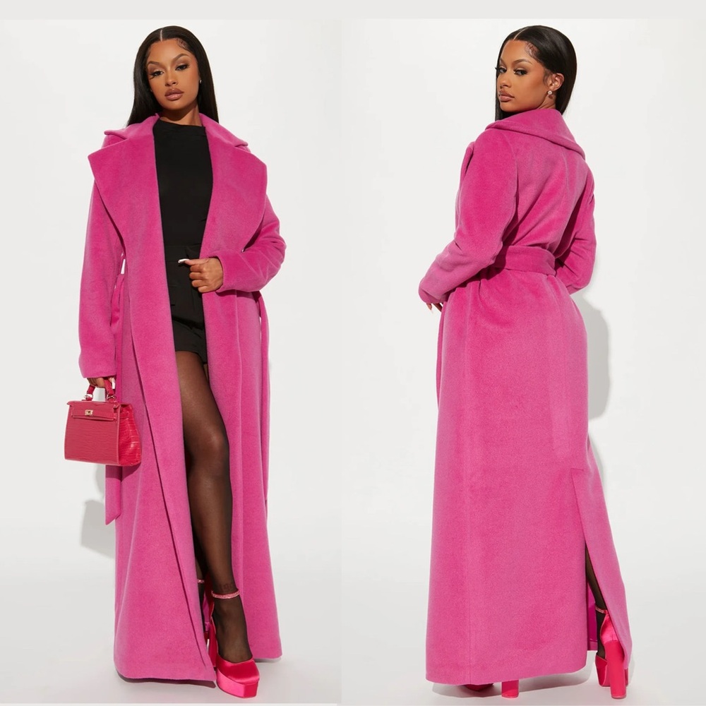 Soho Chic Coat - Pink(Fuschia/Magenta) - Tall/Large